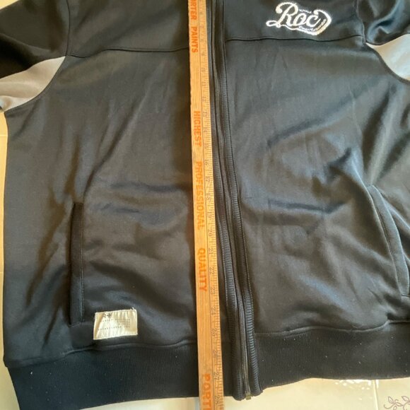 Rocawear Black Extra Large  Polyester Jacket Zip Pockets Contrasting‎ Under Arm - Picture 7 of 8